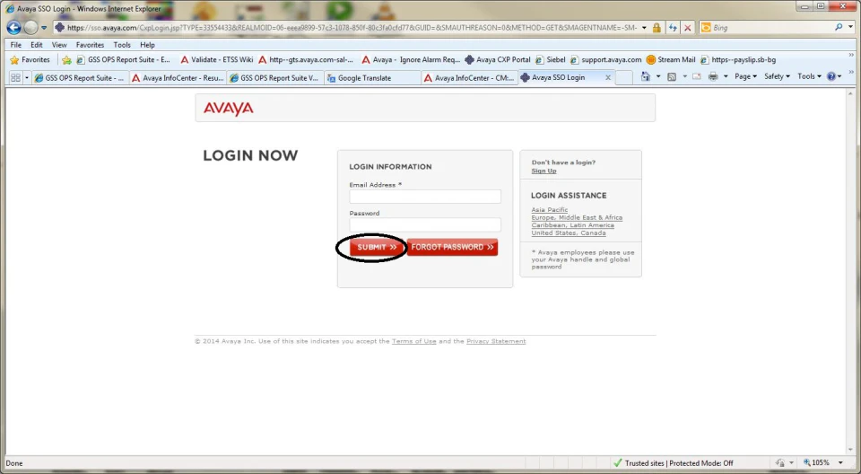 screenshot of Avaya Spaces